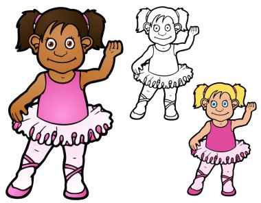 sevimli küçük dansçı