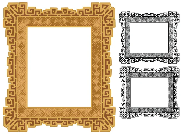 华丽的镀金的框架 — 图库矢量图片