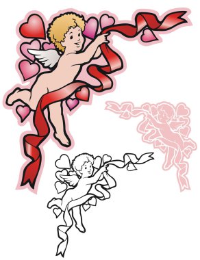 Valentine'nın köşe dekorasyon