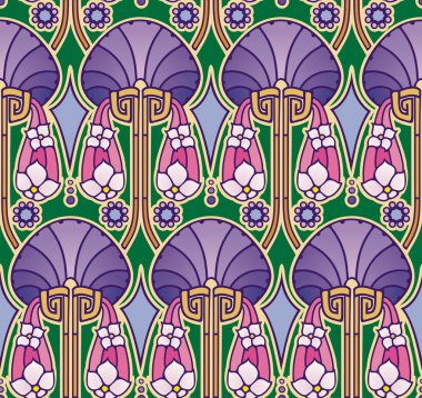 Art nouveau palace desen