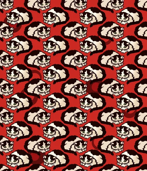 Shy kitty pattern — Stock Photo, Image