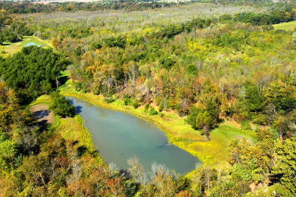 Sul de Illinois Paisagem das zonas húmidas — Fotografia de Stock