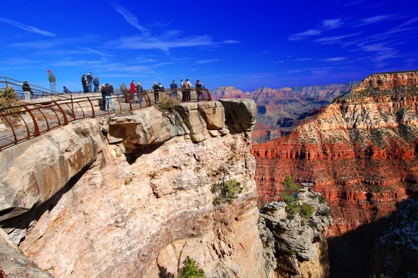 Grand Canyon Mather Point Tourism — Stock Photo, Image