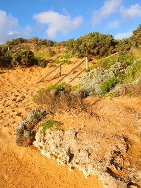 Victoria Australia engebeli kıyı şeridi