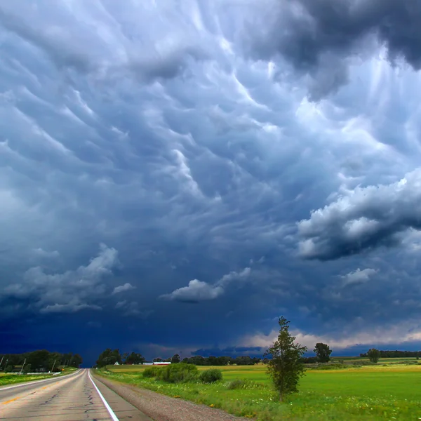 Tempestade severa Paisagem Wisconsin — Fotografia de Stock
