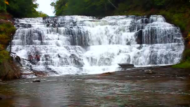 Agate Falls Norte de Michigan — Vídeos de Stock