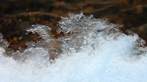 Winter Fluss Hintergrund — Stockvideo