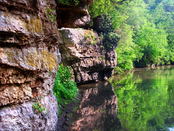 Gele rivier in krape park (Illinois) — Stockfoto