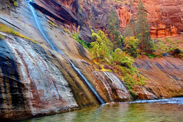 Mystery Falls Parco nazionale di Zion Utah — Foto Stock