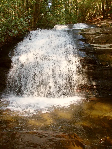 Langer Bach fällt Appalachian Trail — Stockfoto