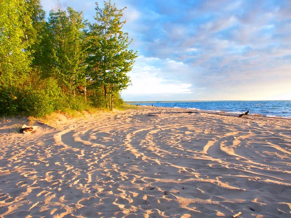 See überlegener Strand Sommerabend — Stockfoto