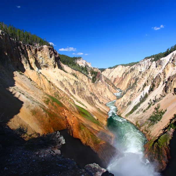 Grand Canyon of the Yellowstone River — Stock Photo, Image