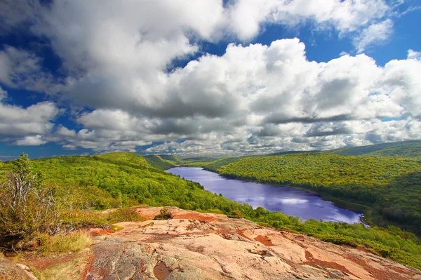 Jezero michigan mraky — Stock fotografie