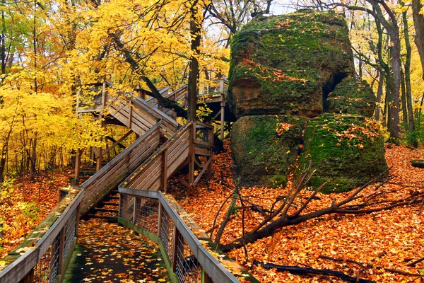 Illinois state park de talus rocheux — Photo