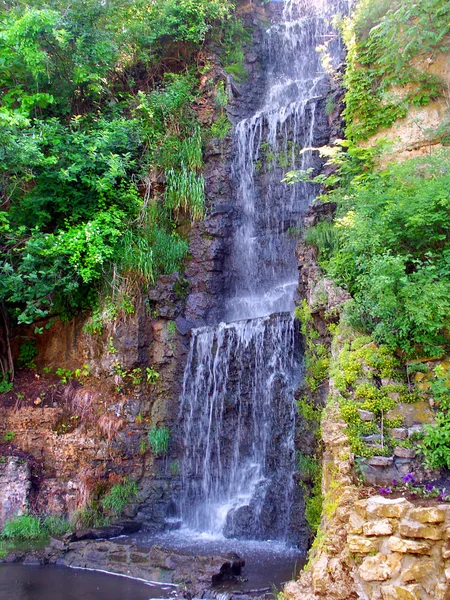 Krape Park Waterfall Illinois — Stock Photo, Image