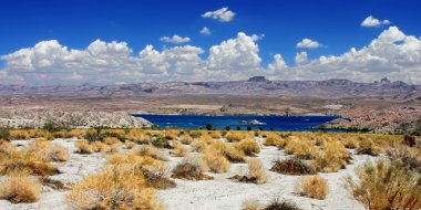 Göl Mohave Nevada manzara