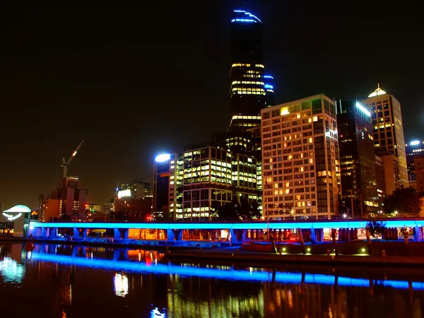 Melbourne Ausztrália Skyline — Stock Fotó