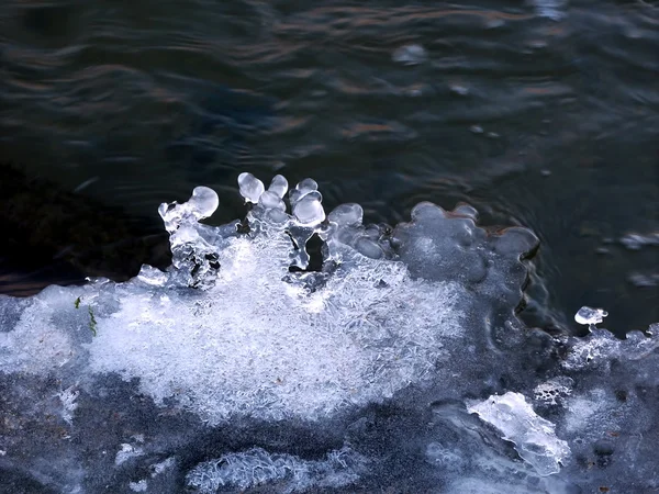 Patrón de hielo fondo —  Fotos de Stock