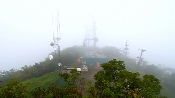 Cerro Punta tepe Porto Riko — Stok video