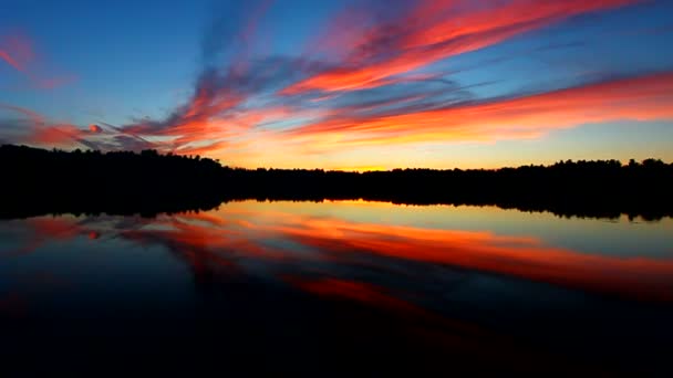 Tramonto del Wisconsin settentrionale — Video Stock