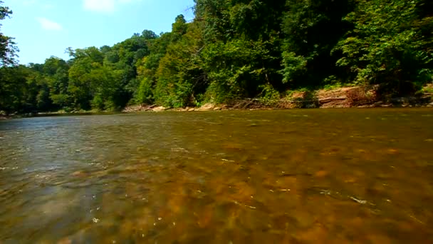 Пейзаж реки Шугар, Индиана — стоковое видео