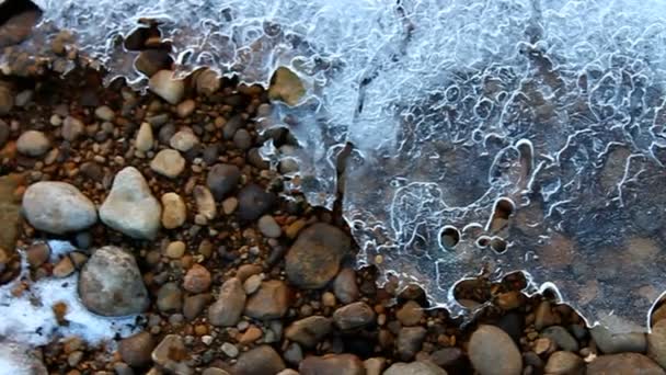 Patrones de cristal de hielo natural — Vídeo de stock