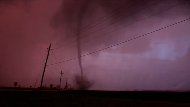 Illinois de tempestade do furacão — Vídeo de Stock