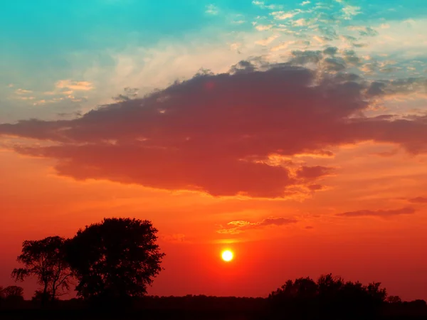 Ουισκόνσιν ύπαιθρο ηλιοβασίλεμα — Φωτογραφία Αρχείου