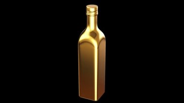 Altın zeytinyağı şişesi