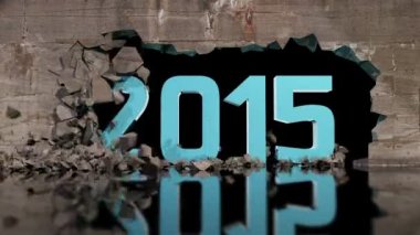 Duvar kırma 2015 numarasını gösterir