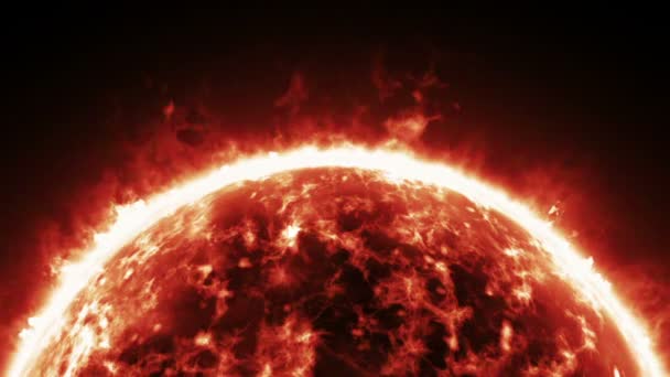 Atmósfera ardiente de estrella gigante roja — Vídeo de stock