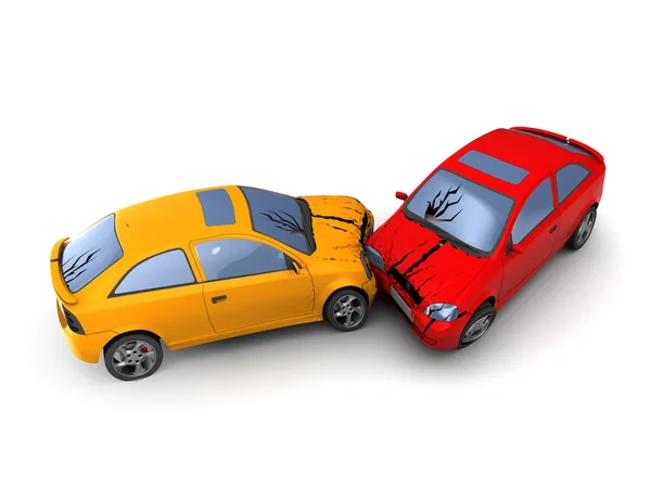 Road accident cars crash — Stock Photo, Image