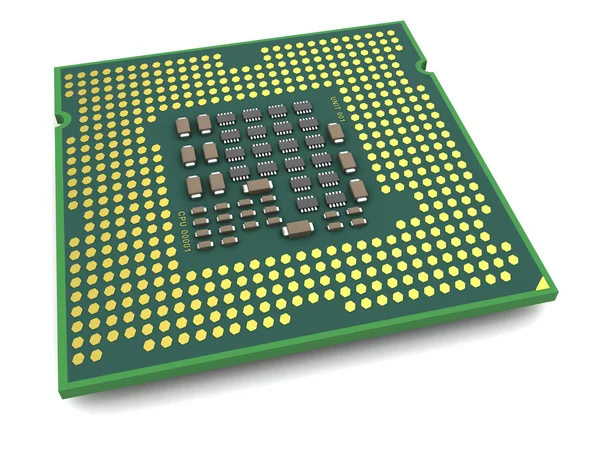 Onderaanzicht van de processor — Stockfoto