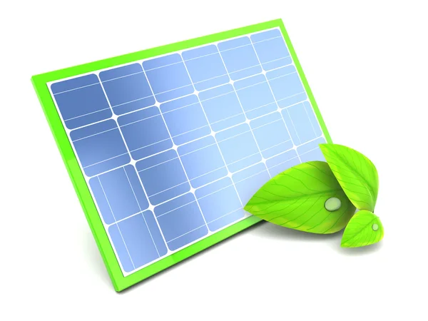 Pannello solare a energia verde — Foto Stock