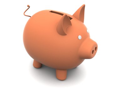 3D madeni para domuz
