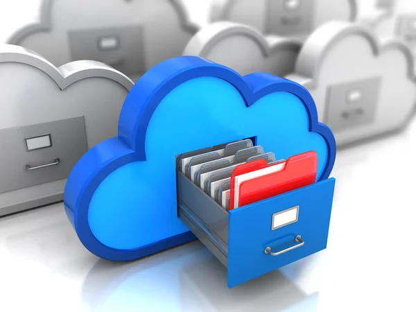 Cartella trovata nel cloud storage — Foto Stock