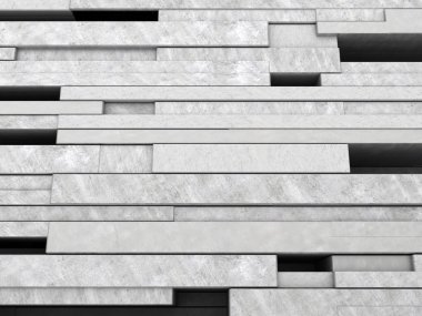 Beton blokların illüstrasyon