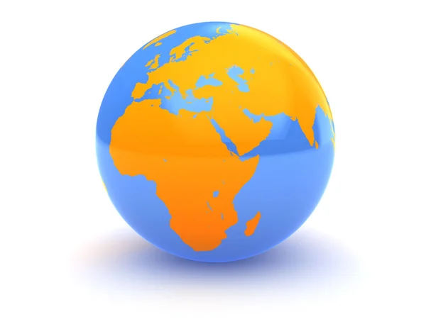 Earth globe illustratie — Stockfoto