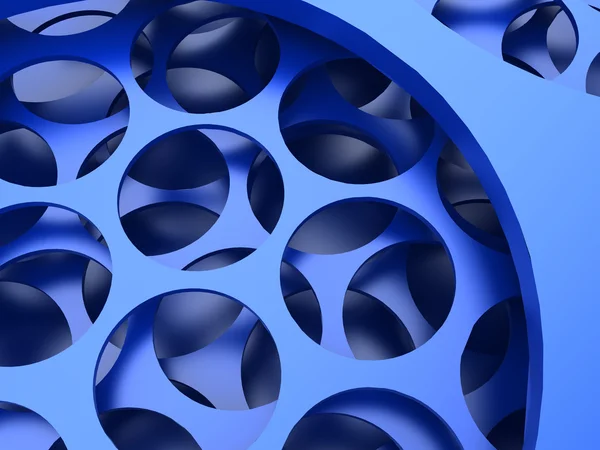 Abstraktní modré kruhy — Stock fotografie