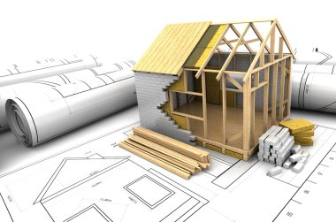 house project illustration clipart