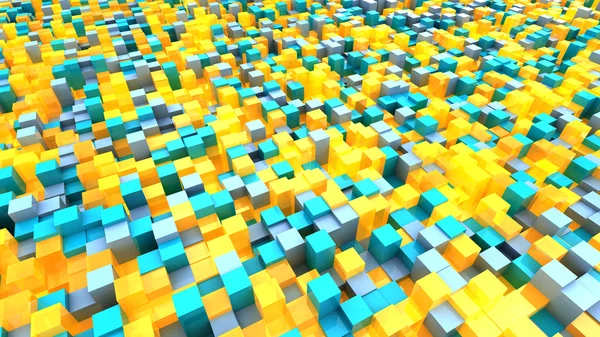 Abstracte gloeiende kubussen — Stockfoto