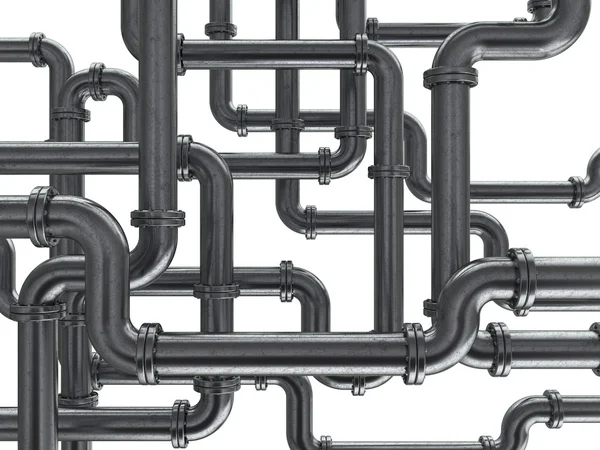 Illustration of steel pipes — Stock Photo, Image