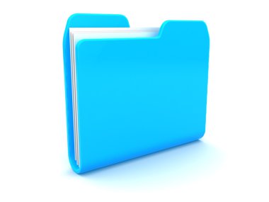 Mavi klasörünü illüstrasyon