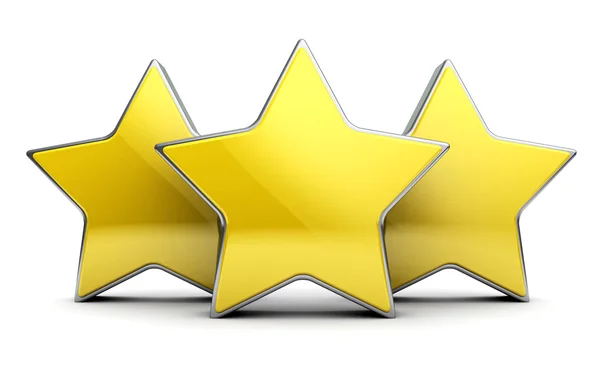 Illustration of three stars — Stock Photo, Image