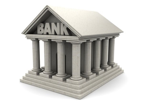 illustration of bank building