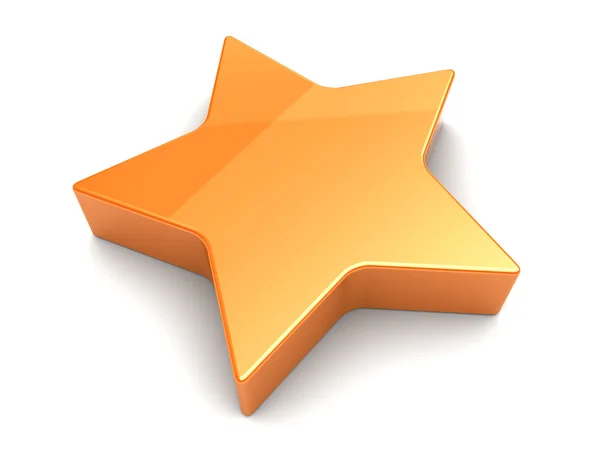 Orange star illustration — Stock Photo, Image