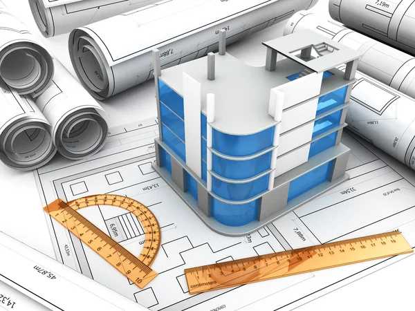 Building design illustration — Stock Photo, Image