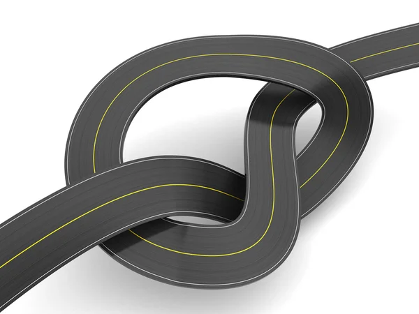 Road knot illustration — Stock Photo, Image