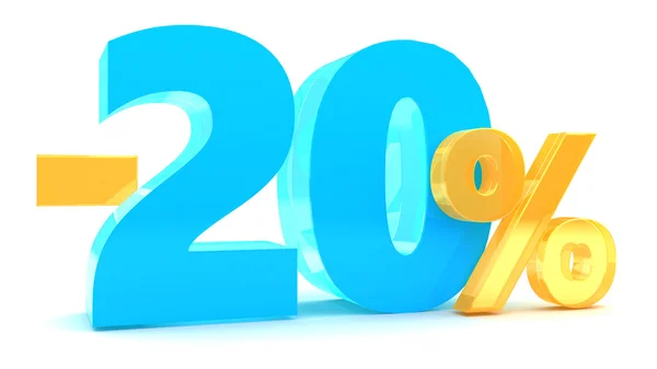 20 percent discount — Stock Photo, Image