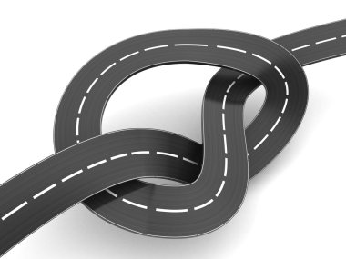 yol düğüm illüstrasyon